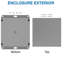 Top Gray Bottom Gray Enclosures Boxes And Cases RBF66P06G16G
