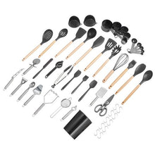 Cooking Utensils Set Silicone Spatula Spoon Heat Resistan Tools for Kitchen HZ-02(Pack of 50)