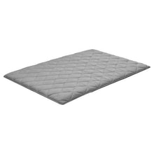Japanese Tatami Mat Full Size Foldable 9-Layer Floor Mattress with Storage Bag Gray for Sleeping Meditation & Yoga