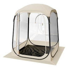 Pop-Up Sports Tent – 50x50 in Clear Bubble Tent for 1 Person Waterproof Outdoor Pod with Floor Mat & Top Cover