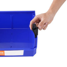 Heavy Duty Plastic Storage Bins 11 x 11 x 5 Inch, Stackable (6-Pack)