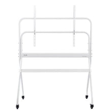 35-100" Rolling TV Stand, Portable with Wheels for Home & Office (Four Brackets), Fixed Mobility, Fits Screen Size: 81.3-215.9 cm, One-Layer Tray