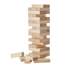 54-Block Large Tumbling Timber Toy Wooden Stacking Game with Carry Bag & Scoreboard Indoor/Outdoor Fun