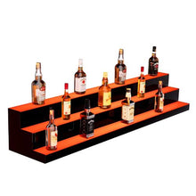 60" LED Lighted 3-Tier Liquor Shelf with Remote & App Control