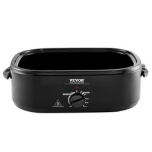 24QT Electric Roaster Oven 28lb Capacity Self-Basting Lid Defrost & Warm (Black)