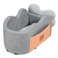 8 lbs Dog Booster Car Seat Pet Car Seat Small Dog up to Gray for Car JBS-PCS-005-DARK GRAY