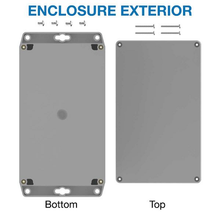 Electronic Racks And Boxes Enclosure Top Gray Bottom Gray RBF85P12G24G
