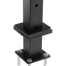 42" Stainless Steel Cable Rail Posts Black Finish with Brackets (4-Pack)