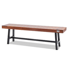 63-Inch Wood Garden Bench with Metal Legs 500 lbs Capacity – Perfect for Outdoors Garden Park Patio Yard and Front Porch