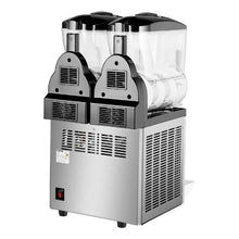 2 x 12 L  Commercial Slushy Machine 96 Cups Stainless Steel for Home Party Restaurants Cafe Bars