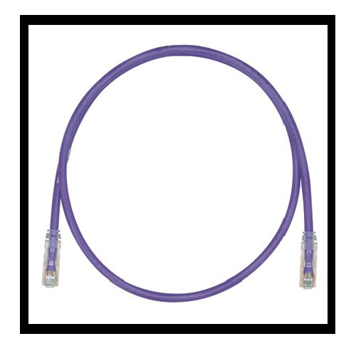 24 AWG Cat 6 UTP Copper 9FT Patch Cord Violet UTPSP9VLY