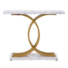 39.4" Narrow Metal Frame Sofa Table for house