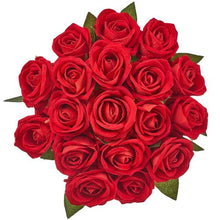 Red Roses Realistic Bouquet for Xmas Home Decor Artificial Flowers JNR-RED-060 (60 PCS)