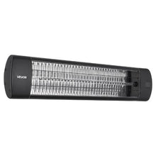 Infrared Heater 1500W Electric Space Heater 3 Heat Settings Remote 24H Timer (Black)
