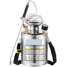 1-Gallon Stainless Steel Sprayer 12-Inch Wand 3-Ft Hose Pressure Gauge & Adjustable Nozzle
