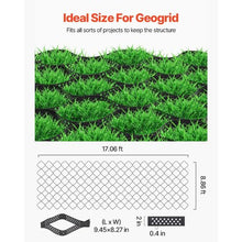 2 in Gravel Grid Permeable Grass and Ground Stabilizer for Driveways RV Parking Slopes (17.06 x 8.86 FT)