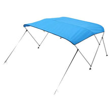 3 Bow Boat Bimini Top – 600D Waterproof Polyester Canopy Aluminum Frame Sun Shade Awning with Storage Bag 72 L x 85-90 W x 46 H (Pacific Blue)