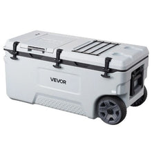 106 Qt Rolling Hard Cooler with Wheels Leak-Resistant 48-Hour Ice Retention Insulated Ice Chest
