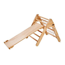 4-in-1 Pikler Triangle Set – Large Wooden Montessori Climbing Gym with Ramp for Toddlers (1–3 Years)