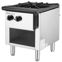 Commercial Gas Stove with Cabinet 90,000 BTU Propane/Natural Gas Range Stainless Steel