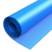 36 x 16 ft Solar Pool Cover 12 mil Bubble Solar Blanket for Inground & Above Ground Pools (Blue)