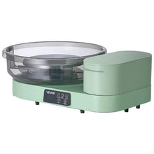 Pottery Wheel 14" & 11" Turntables 450W Electric Wheel Foot Pedal 30-300 RPM Aluminum Body (Green)