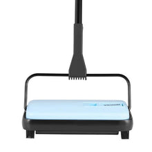6.7 Inch Manual, Floor Sweeper with Dustbin Capacity for Home Office Carpets Pet Hair Dust