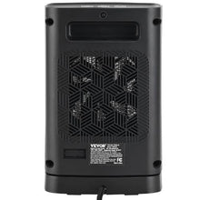 1500W Ceramic Space Heater with Thermostat & Remote, 2-Level Quiet Fan for Office or Room