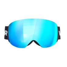 Frameless Ski Goggles with Blue Revo Spherical Lens OTG Anti-Fog for Men, Women & Youth