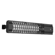 Infrared Heater 1500W Electric Space Heater Remote & Switch Control Cold-Rolled Steel (Black)