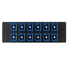 12 Port Opticom SC Fiber Optic Adapter Panel Simplex OS1/OS2 FAP12WBUSCZ