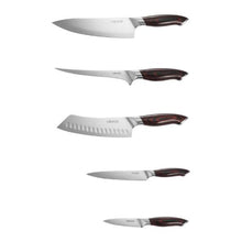 5-Piece High Carbon Stainless Steel Kitchen Knife Set Rust-Resistant with Ergonomic Handles