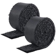 120 x 4.5 Inch Black Permanent Rubber Pathway Natural-Looking Mulch Garden Edging for Plants Recycled Rubber Mulch Mat HJ6001-120 (Set of 2)