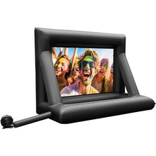 24FT Inflatable Movie Screen 360W Air Blower Oxford Fabric Front & Rear Projection Outdoor Use
