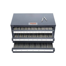 Three-Drawer Steel End Mill Organizer 29 Compartments, 1/8"–1" Capacity Stackable with Labels