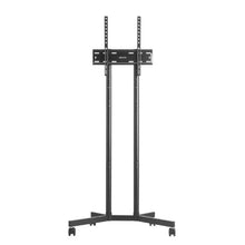 32-65" Rolling TV Stand, Height Adjustable Portable with Wheels for Home & Office (Double Bracket) No Tray