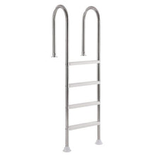 4-Step Stainless Steel Pool Ladder for 54 in Inground Pools Double Handrails Non-Slip Steps 265 lb Capacity