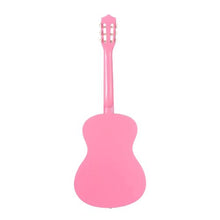 38 Inch Classical Guitar Starter Kit with Gig Bag Tuner Capo & Accessories (Pink)