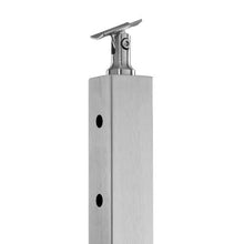 36" Silver Stainless Steel Deck Cable Rail Post with Brackets