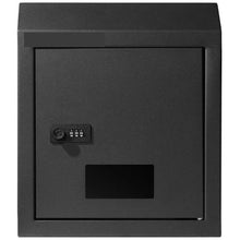 Heavy-Duty Through-Door Mail With Key Drop Box MA074 black