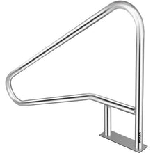 55 x 32 In Stainless Steel Pool Rail 250 lb Capacity Blue Grip Cover (Silver)