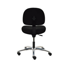 17" H - 22" H Desk Height Fabric Chair No Arms AL12-F-BLACK-351 Black