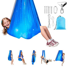 Sensory Swing Hammock Double-Layer Fabric 300 LBS 360° Swivel Indoor/Outdoor