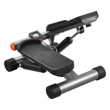 Mini Stair Stepper – Hydraulic Fitness Stepper with Resistance Bands Full Body Cardio Workout LCD Monitor 330LBS Capacity