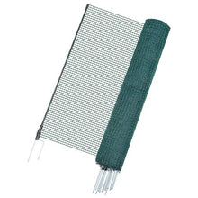 3 x 49.2 FT (15 m ) Plastic Mesh Fencing Garden Safety Fences Netting with Double-Spike Stakes For Temporary Fence with Posts