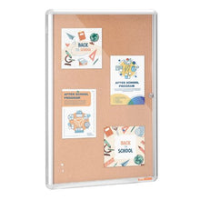 36" x 24" Aluminum Frame Enclosed Cork Board with 2 Keys for School Home Office CCB-2436