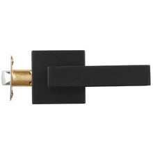 Passage Door Handle Matte Black Door Lever for Hallways Closets Meeting Spaces (Pack of 06)