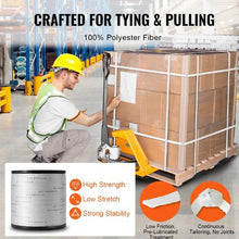 1" x 2103' Flat Rope Polyester Printed Webbing Cable Pulling Tape