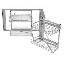 34 X 21 Inch 2 Tier Pull Out Cabinet Organizer Soft Close Slide Out Drawer for Kitchen DG-900