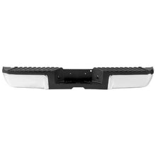 Rear Step Bumper for 2008-2016 Ford F250/F350 Super Duty Chrome Steel Assembly with License Plate Light & Step Pad Replacement for FO1103148